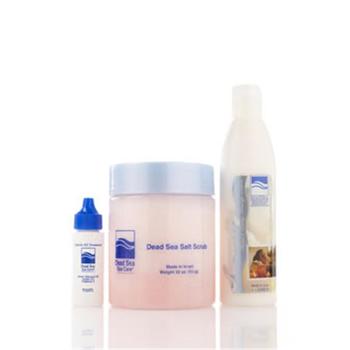 商品Dead Sea Spa Care | Dead Sea Spa Care DEADSEA-75 32 oz Serenity Salt Scrub and 8 oz Serenity Hand and Body Massage Lotion, 1 oz Cuticle Oil Treatment,商家Premium Outlets,价格¥313图片