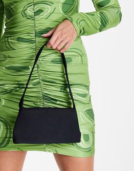 asos腋下包, ASOS | ASOS DESIGN mini shoulder bag in black nylon商品图片 4.6折