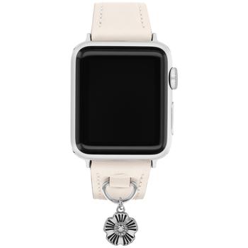 Coach | Chalk Leather Apple Watch Band 38/41mm商品图片,