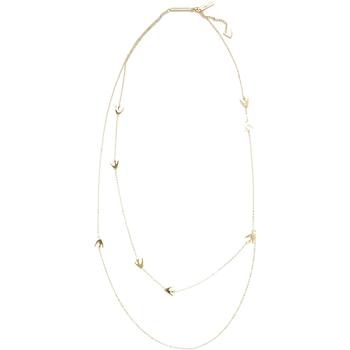 推荐Fine Chain Swallow Necklace - Plaited Brass商品