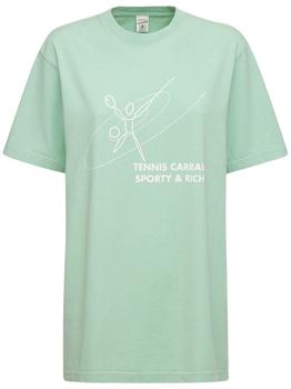 Sporty & Rich | Lvr Exclusive Tennis Carraia T-shirt商品图片,3.4折