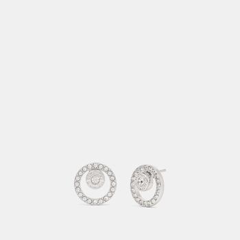 Coach | Coach Outlet Open Circle Halo Stud Earrings商品图片,4.3折