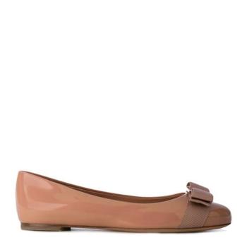 菲拉格慕芭蕾鞋女鞋, Salvatore Ferragamo | SALVATORE FERRAGAMO 菲拉格慕 女士粉色小牛皮平底船鞋 01A181-676235商品图片 独家减免邮费