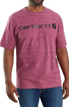 美国卡哈特, Carhartt | (K195) S/S Signature Logo T-Shirt - Beet Red Snow Heather商品图片 7.6折×额外7折, 额外七折