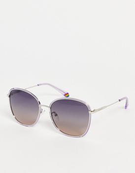 Polaroid | Polaroid round sunglasses in lilac商品图片,5.9折