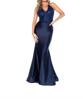 JESSICA ANGEL | Evening Gown In Navy,商家Premium Outlets,价格¥2048
