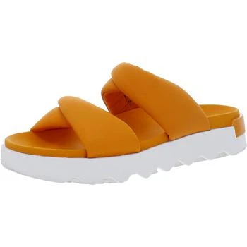 推荐Sorel Womens Vibe Twist Leather Slip On Slide Sandals商品