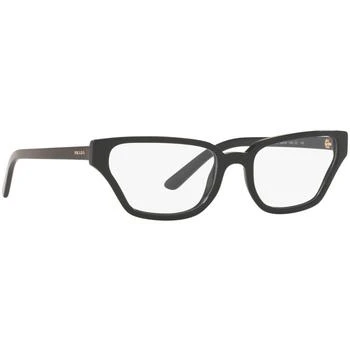 Prada | Prada Women's Eyeglasses - Black Rectangular Full-Rim Frame | PRADA 0PR 04XV 1AB1O154 2.7折×额外9折x额外9.5折, 独家减免邮费, 额外九折, 额外九五折