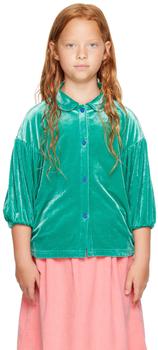 推荐Kids Green Velour Cardigan商品