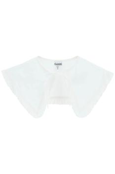 Ganni | FRILLED COTTON COLLAR商品图片,额外6.5折, 额外六五折