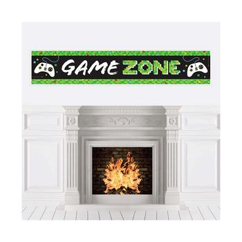 商品Big Dot of Happiness | Game Zone - Pixel Video Game Party Decorations Party Banner,商家Macy's,价格¥135图片