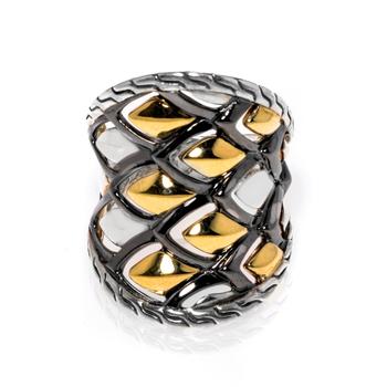 商品John Hardy Women's Sterling Silver and 18K Yellow Gold Ring图片