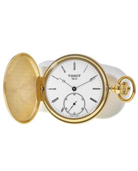 手表男机械经典款, Tissot | Tissot Savonnette Mechanical White Dial  Men's Pocket Watch T867.405.39.013.00商品图片 6.9折