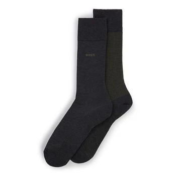 Hugo Boss | Men's Regular-Length Socks, Pack of Two 7折