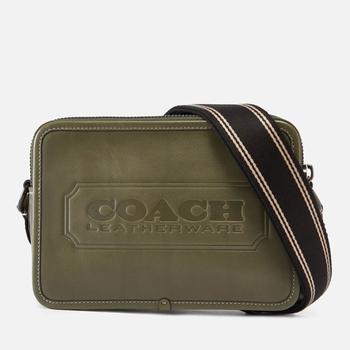 推荐Coach Charter Logo-Embossed Leather Shoulder Bag商品