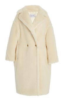 推荐Max Mara - Women's Oversized Alpaca-Blend Teddy Coat - White - S - Moda Operandi商品