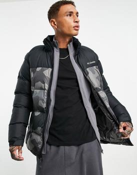 男士休闲lakers, Columbia | Columbia Pike Lake puffer jacket in black camo商品图片 5.5折