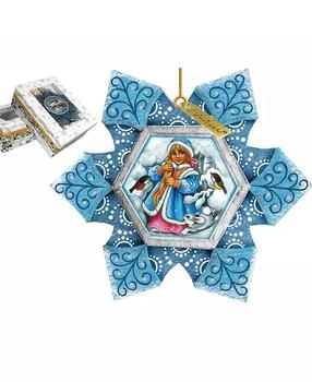 G.DeBrekht | Hand Painted Scenic Ornament Snow Maiden,商家Macy's,价格¥202