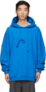 推荐Blue Oversized Back Logo Hoodie商品