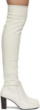 美国lamaire, Lemaire | White Soft High Boots商品图片 2.6折