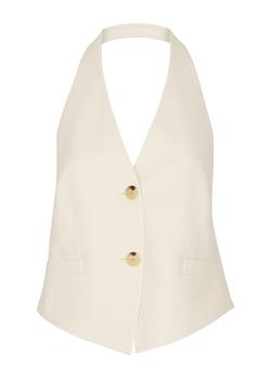 商品Helmut Lang | Halterneck open-back woven waistcoat,商家Harvey Nichols,价格¥3443图片