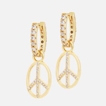 推荐Celeste Starre Women's Peace Out Earrings - Gold商品
