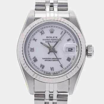 推荐Rolex White 18K White Gold and Stainless Steel Datejust 69174 Automatic Women's Wristwatch 26mm商品
