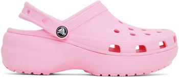 Crocs | Pink Classic Platform Clogs商品图片,