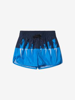 商品Neil Barrett | Neil Barrett Blue Boys Branded Swim Shorts,商家Childsplay Clothing,价格¥500图片