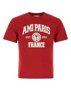 AMI | AMI Paris Logo Printed Crewneck T-Shirt商品图片,6.7折起