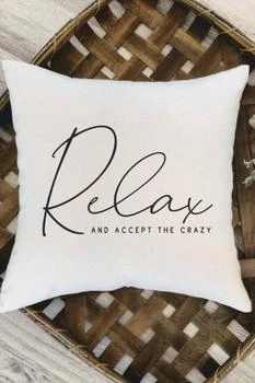 Trendznmore | "relax" Decorative Throw Pillow In White,商家Premium Outlets,价格¥251