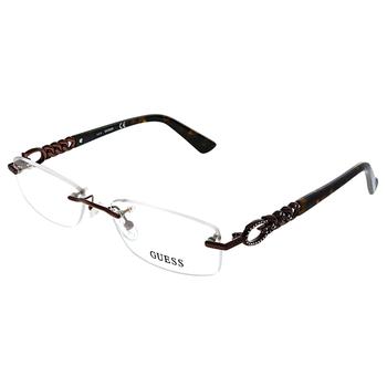 推荐Guess  GU 2557 049 53mm Unisex Rimless Eyeglasses 53mm商品