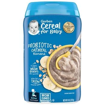 Gerber | 婴儿2段辅食香蕉味燕麦糊 添加益生菌 227g,商家Walgreens,价格¥34