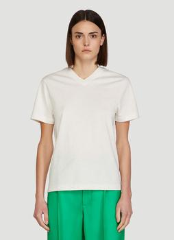 推荐Sunrise V-Neck T-Shirt in White商品