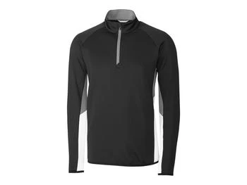 Cutter & Buck | Cutter & Buck Traverse Colorblock Stretch Quarter Zip Mens Pullover 7.5折