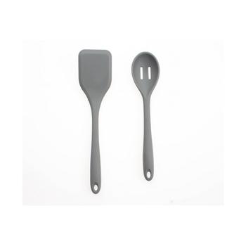 商品2 Piece Silicone Solid Turner and Slotted Spoon Set图片