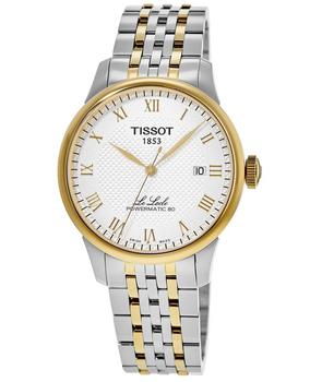 商品Tissot | Tissot Le Locle Powermatic 80 Silver Dial Two-Tone Men's Watch T006.407.22.033.01,商家WatchMaxx,价格¥3779图片