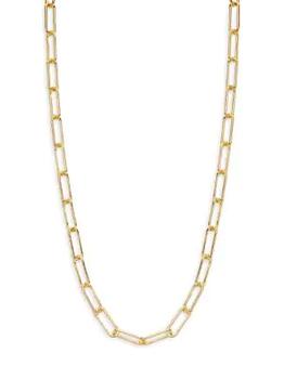 推荐Gold Vermeil Paperclip Chain Necklace/​20"商品