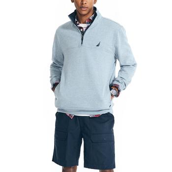 Nautica | Men's J-Class Classic-Fit 1/4-Zip Fleece Sweatshirt商品图片,6.2折