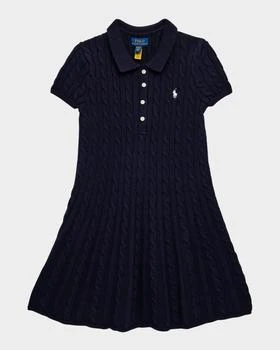 Ralph Lauren | Girl's Cable Knit Sweater Dress, Size S-XL,商家Neiman Marcus,价格¥734