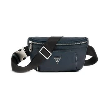 GUESS | Men's Saffiano Faux-Leather Water-Repellent Fanny Pack,商家Macy's,价格¥626