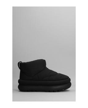 ugg mini, UGG | Classic Maxi Mini Low Heels Ankle Boots In Black Synthetic Fibers商品图片 
