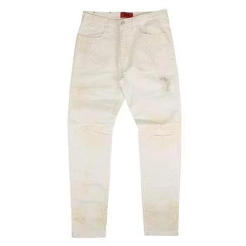 424 ON FAIRFAX | 424 On Fairfax Distressed Jeans - White,商家Premium Outlets,价格¥359