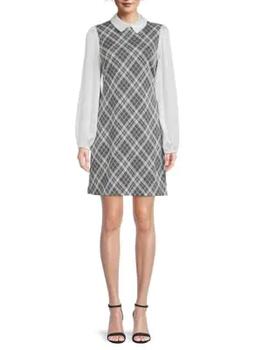 Tommy Hilfiger | ​Check Shirt Mini Dress商品图片,5折, 满$150享7.5折, 满折