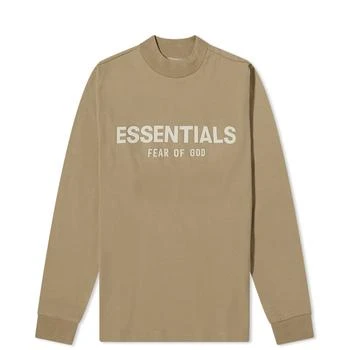 Essentials | FEAR OF GOD ESSENTIALS Kids Logo Long Sleeve T-Shirt - Oak 5.9折