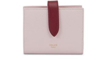 celine bag真假, Celine | 双色粒面牛皮革小号饰带钱包商品图片 