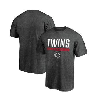 Mitchell & Ness | Men's Fanatics Branded Charcoal Minnesota Twins Win Stripe T-shirt商品图片,