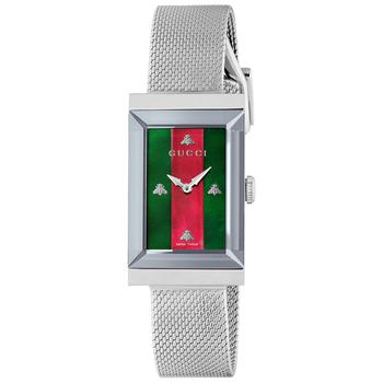 Gucci | G-Frame Stainless Steel Mesh Bracelet Watch 21x34mm商品图片,