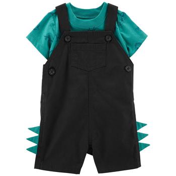 商品Carter's | Baby Boys Short Sleeved T Shirt and Shortall, 2 Piece Set,商家Macy's,价格¥65图片