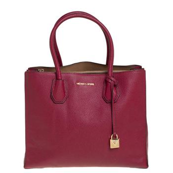 michael kors mercer托特包, [二手商品] Michael Kors | Michael Kors Burgundy Grained Leather Large Mercer Tote商品图片 6.9折